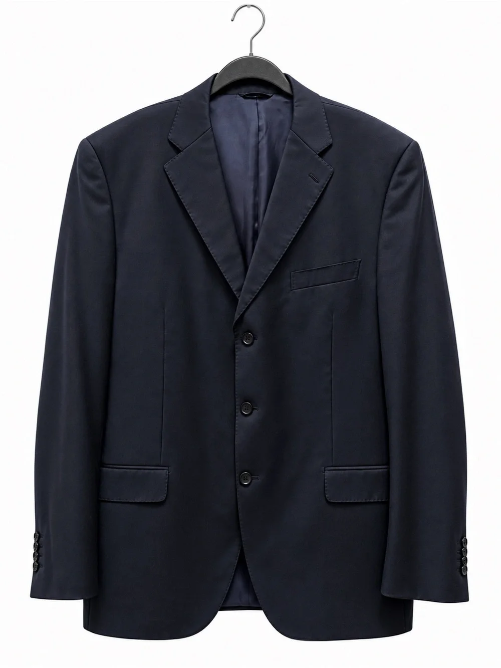 Givenchy Men Suit Wool Designer Blazer Blue Luxury Office Wear See Measurements